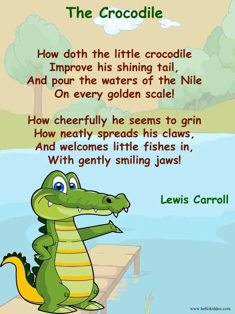 Стихи на английском про животных. Стихи на английском языке. Про крокодила по английскому языку. Стишок про крокодилов. Английское стихотворение про крокодила.