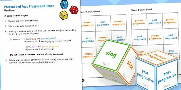 Continuous tenses game. Past continuous game. present continuous games for kids. roll the dice game present simple.