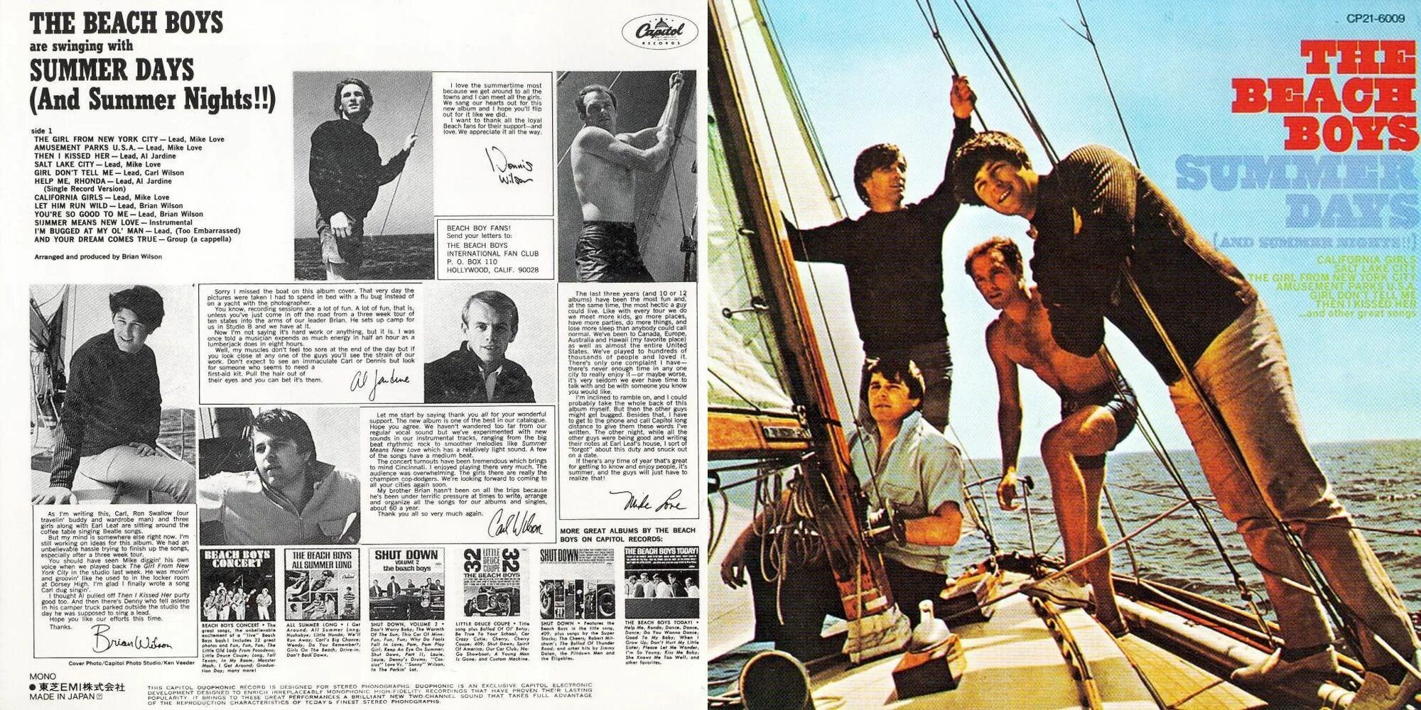 The longest days are summer. 1964 - beach boys concert. the beach boys 1965. the beach boys summer days and summer nights 1965. beach boys ‎– summer days (and summer nights!!).