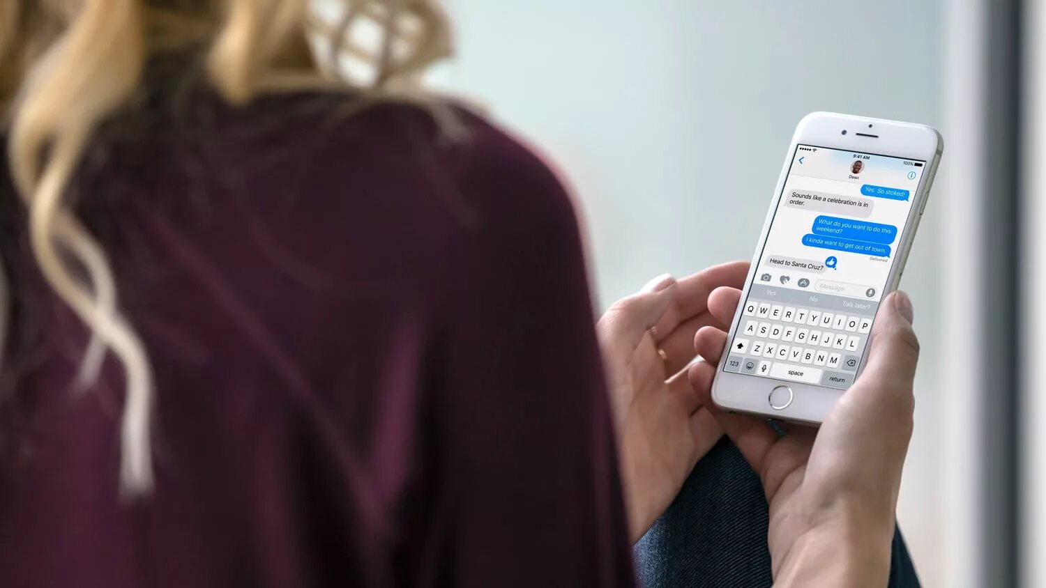 User text message