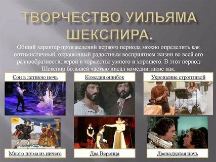 Шекспир название произведений