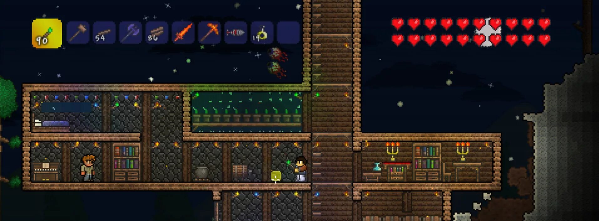 Террария как играть с другом на пк. Террария начальный экран. Terraria кадка. Террария на Нинтендо свитч. Полтергейст террария.