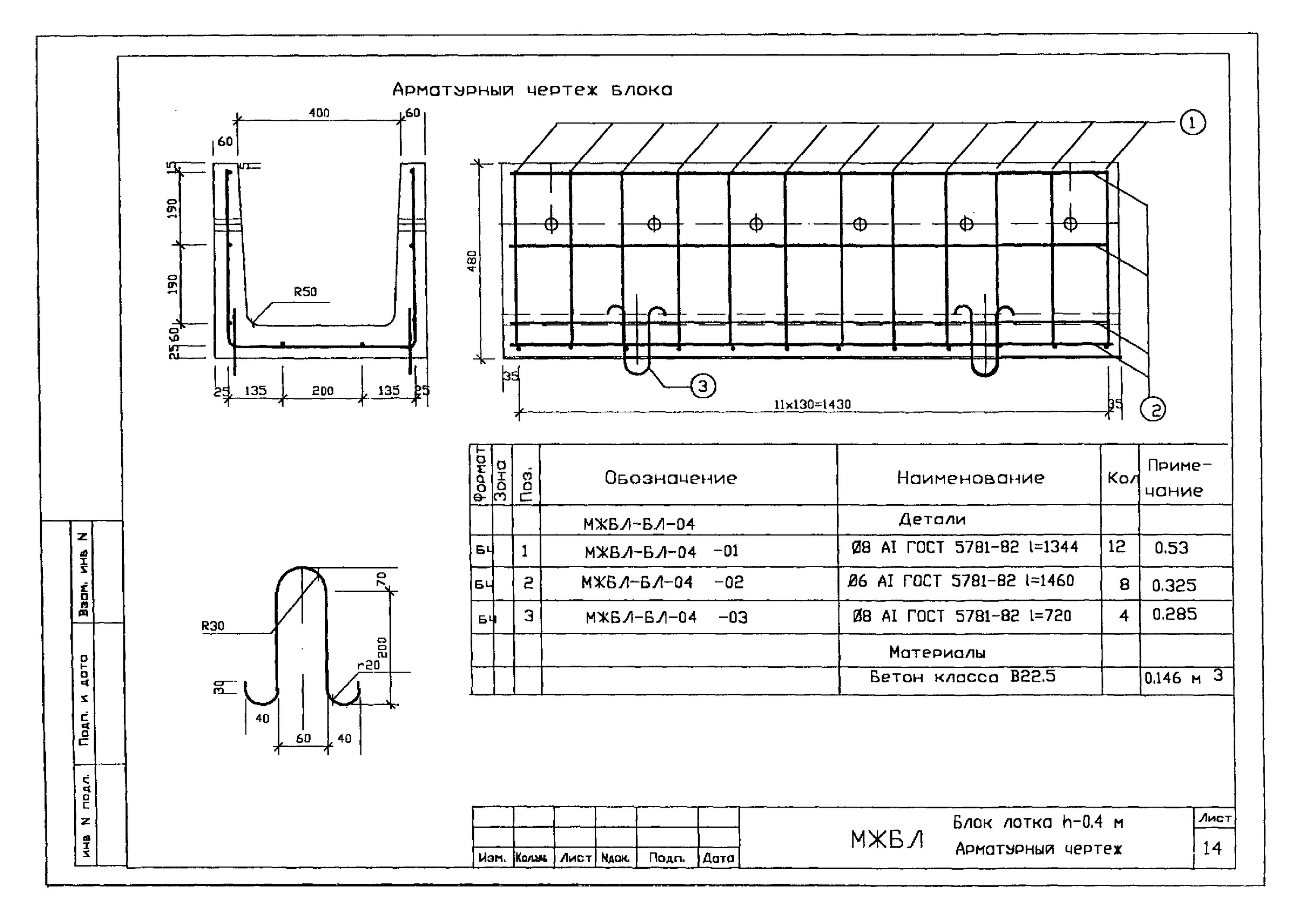 Лоток междушпальный МШЛ-0,35 (Альбом № 984) купить в Челябинске от производителя