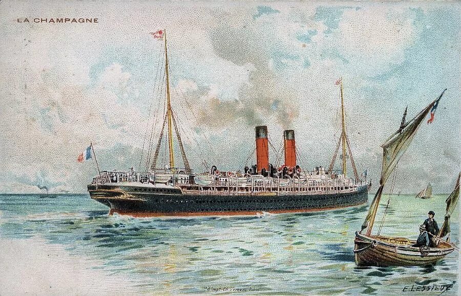 SS Bretagne. SS la Bretagne. Пароход Bretagne. SS la Provence.