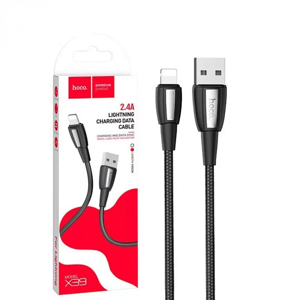 Hoco lightning. Кабель hoco x39 titan usb-lightning, 1 м, черный. кабель usb lightning hoco 2.4a 1m. кабель hoco usb lightning x61 2.4а силиконовый 1м черный 1/30/300.