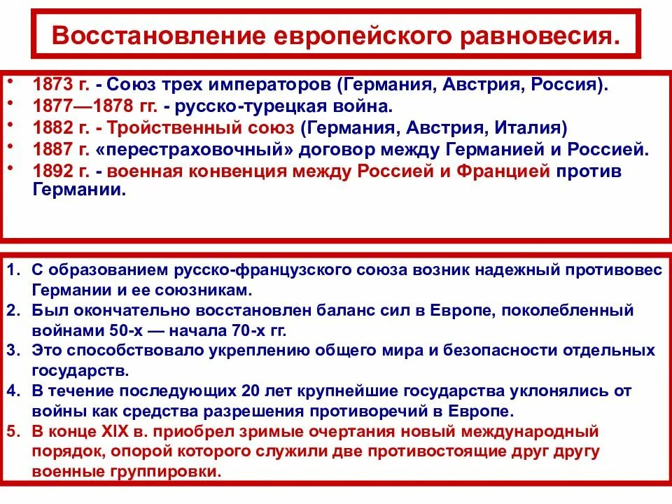 Европейское равновесие 17-18 ВВ.. Цели европейского равновесия. Основные задачи Священного Союза трех императоров. Причины распада Союза трех императоров. Основные проблемы европы