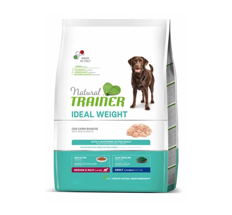 Natural trainer. Natural Trainer sensitive Plus Adult Medium&Maxi Rabbit. Ideal Weight.