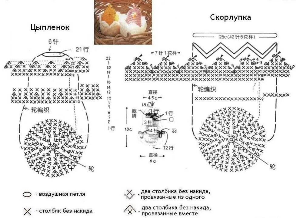 Схемы пасхальных курочек. Цыпленок в яйце вязаный крючком схема вязания. Вязаные курочки к Пасхе крючком со схемами. Для пасхальных яиц крючком с схемой курочки. Схема вязания пасхальной курочки на яйцо крючком.