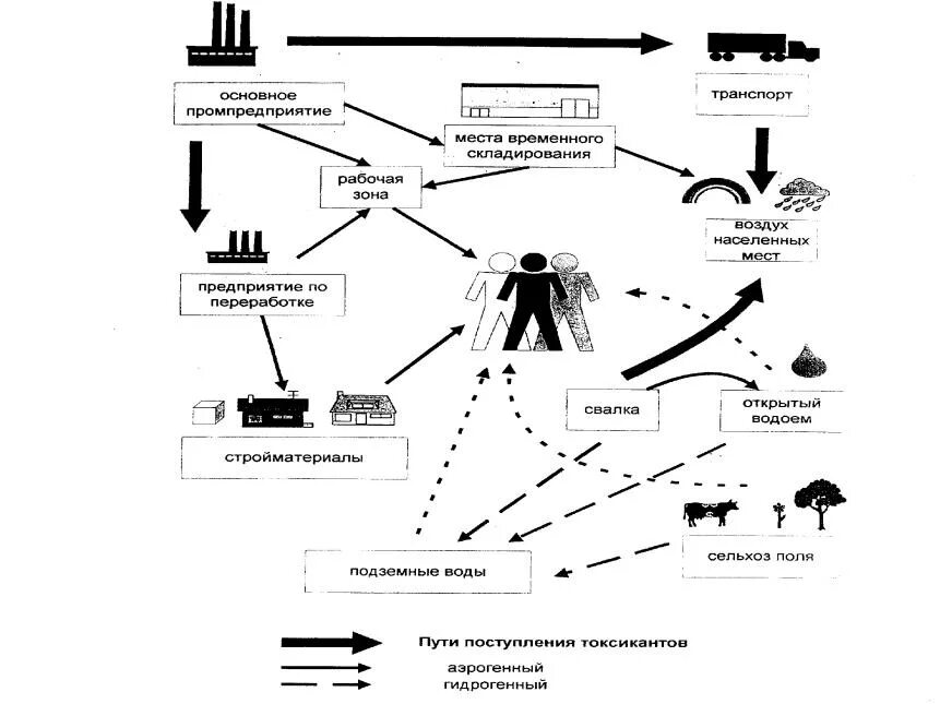 Воздействие отходов производства на окружающую среду. Схема воздействия полигона ТБО на окружающую среду. Воздействие отходов на человека. Схема влияния. Воздействие на человека схема.