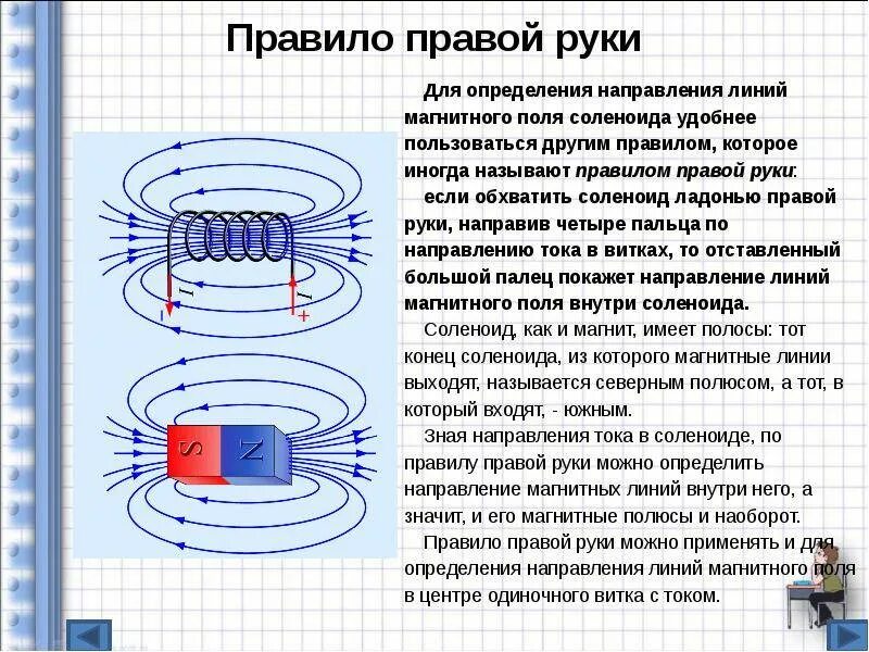 Как направлено магнитное поле определите