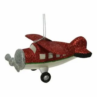 Елочная игрушка самолет