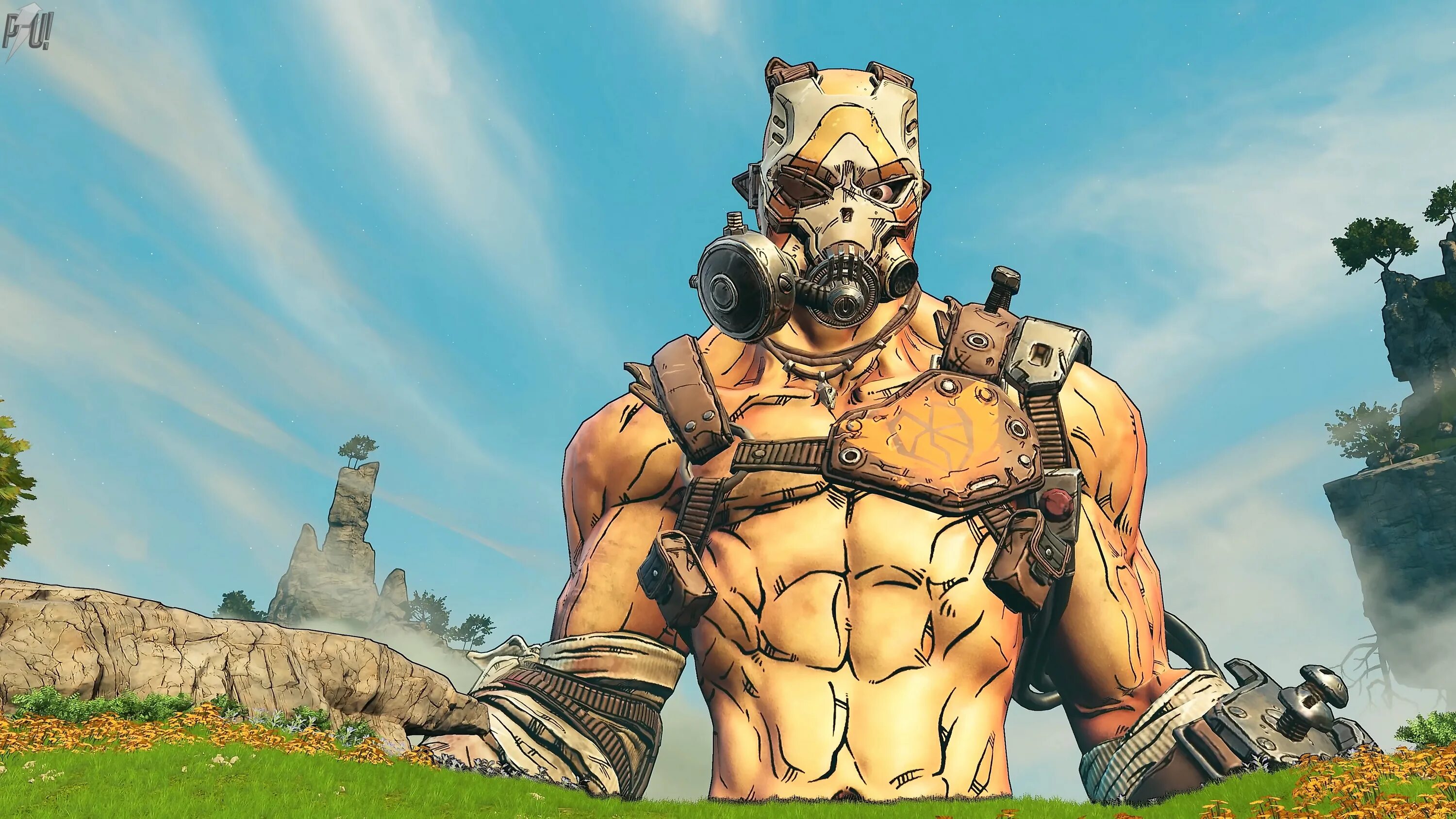 Borderlands 2 Криг. Криг Borderlands 3. Borderlands 3 Psycho Krieg and the fantastic Fustercluck. Бордерлендс 2 3.