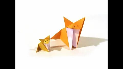Поделки из бумаги лис