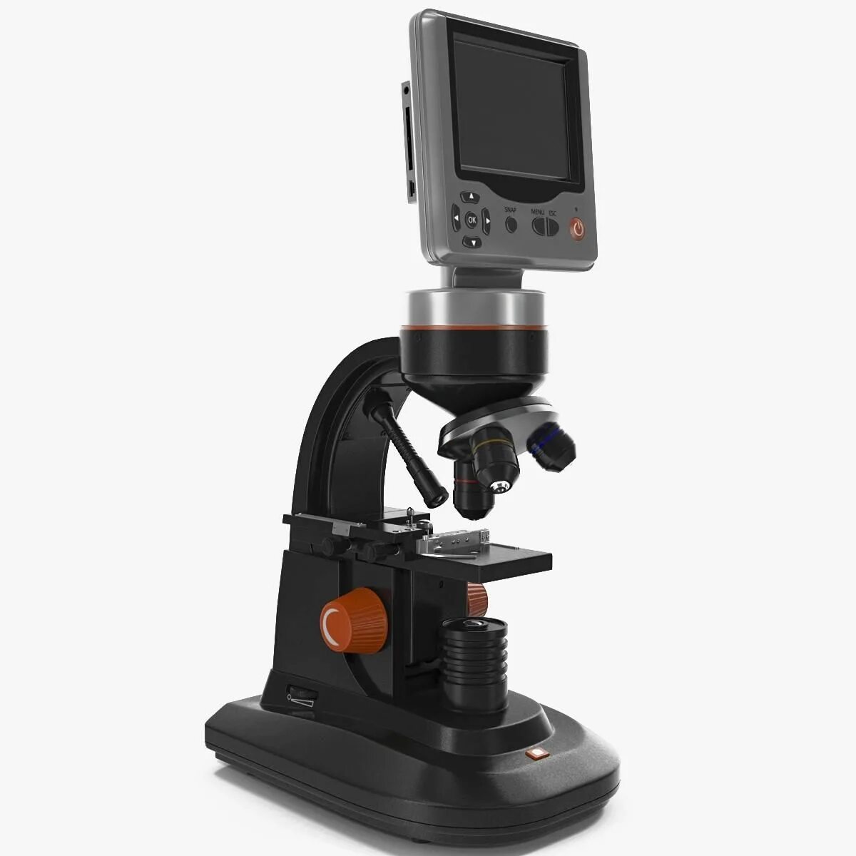 Микроскоп lcd. Учебный цифровой микроскоп celestron. микромед 3 профессионал. 3d microscope. microscope 3d model free.