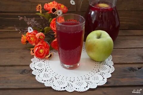 Компот из яблок и вишни на зиму
