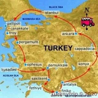 Троя на карте современной