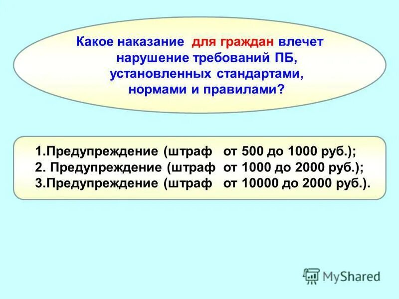 Предупреждение или штраф 500 рублей