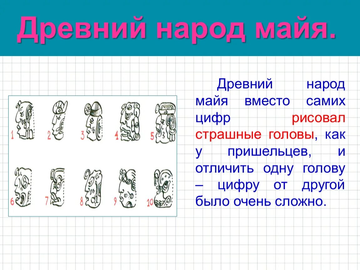 Древний народ 5 букв. Цифры древних народов. Цифры древнего народа Майя. Древний народ Майя вместо самих цифр рисовал страшные головы. Древний народ Майя.