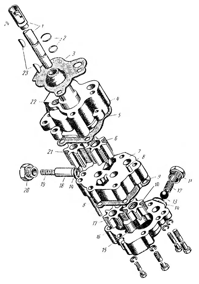 Редукционный клапан масляного насоса ЗИЛ 130. Масляный насос ЗИЛ 130 схема. Двухсекционный масляный насос ЗИЛ 130. Масляный насос ЗИЛ 131 чертеж. Масляный насос зил 130