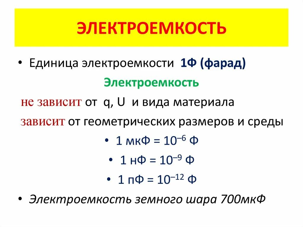 Электроемкость единицы электроемкости. Электроемкость единица измерения. Электроёмкость конденсатора единицы измерения. Электроемкость формула единица измерения.