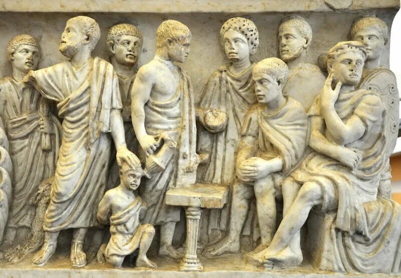 Арриан. Арриан Цорци. Флавий Арриан. Арриан сакесины. Sarcophagus of the Neptune, Vatican Museums.