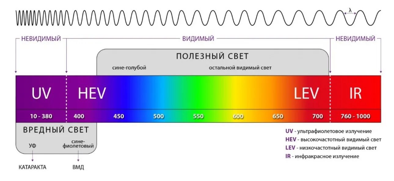 Красный световой луч с длиной волны 700. Спектр видимого излучения длины волн. Диапазоны спектра световых излучений. Видимый спектр излучения диапазон длины волны. Видимый спектр света в нанометрах.