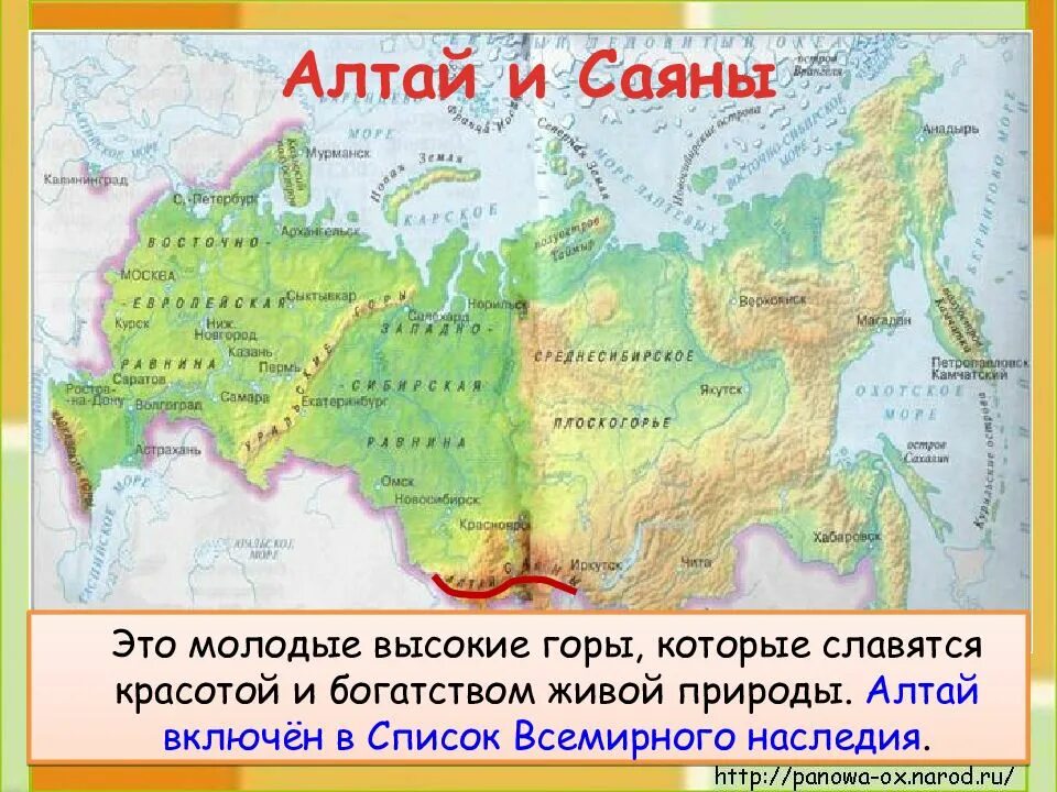 5 гор россии на карте. Саяны на карте России. Горы Саяны на карте. Саяны горы на карте России. Карта России с горами и равнинами.