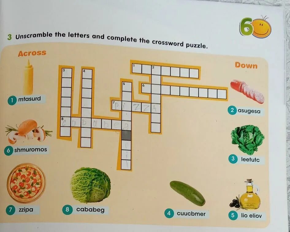 Complete the crossword down