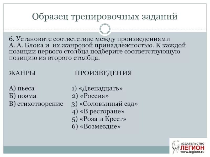 Установите верное соответствие авторов и произведений. Установите связь между жанром и произведением. Установите соответствия между жанрами средневековой литературы. Установите соответствие произведение жанр