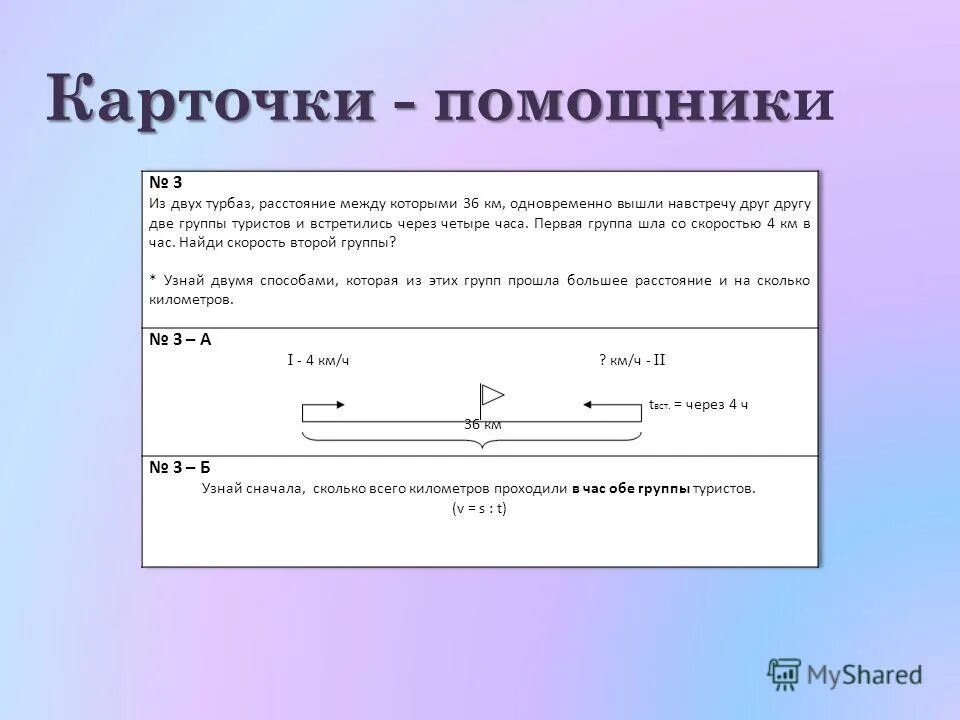 с двух туристических баз вышли одновременно