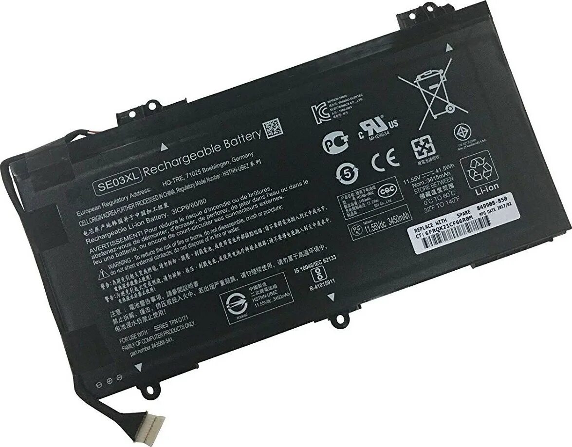 Ht03xl аккумулятор. Tpn-q171. hp hstnn-171c. hstnn-ub5o 31wh (3995 mah) вес аккумулятора.
