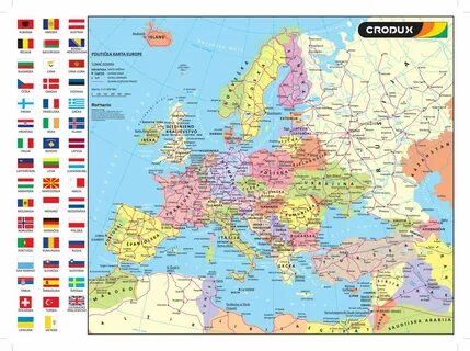 karta europe Politička karta Europe A2 formata karta europe in 2023 Europe, Map,