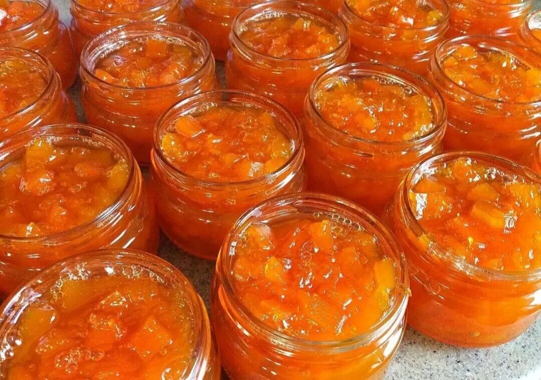 Как приготовить варенье на зиму. Варенье из тыквы. тыквенное варенье с курагой. джем из тыквы с апельсином. тыква в автоклаве.