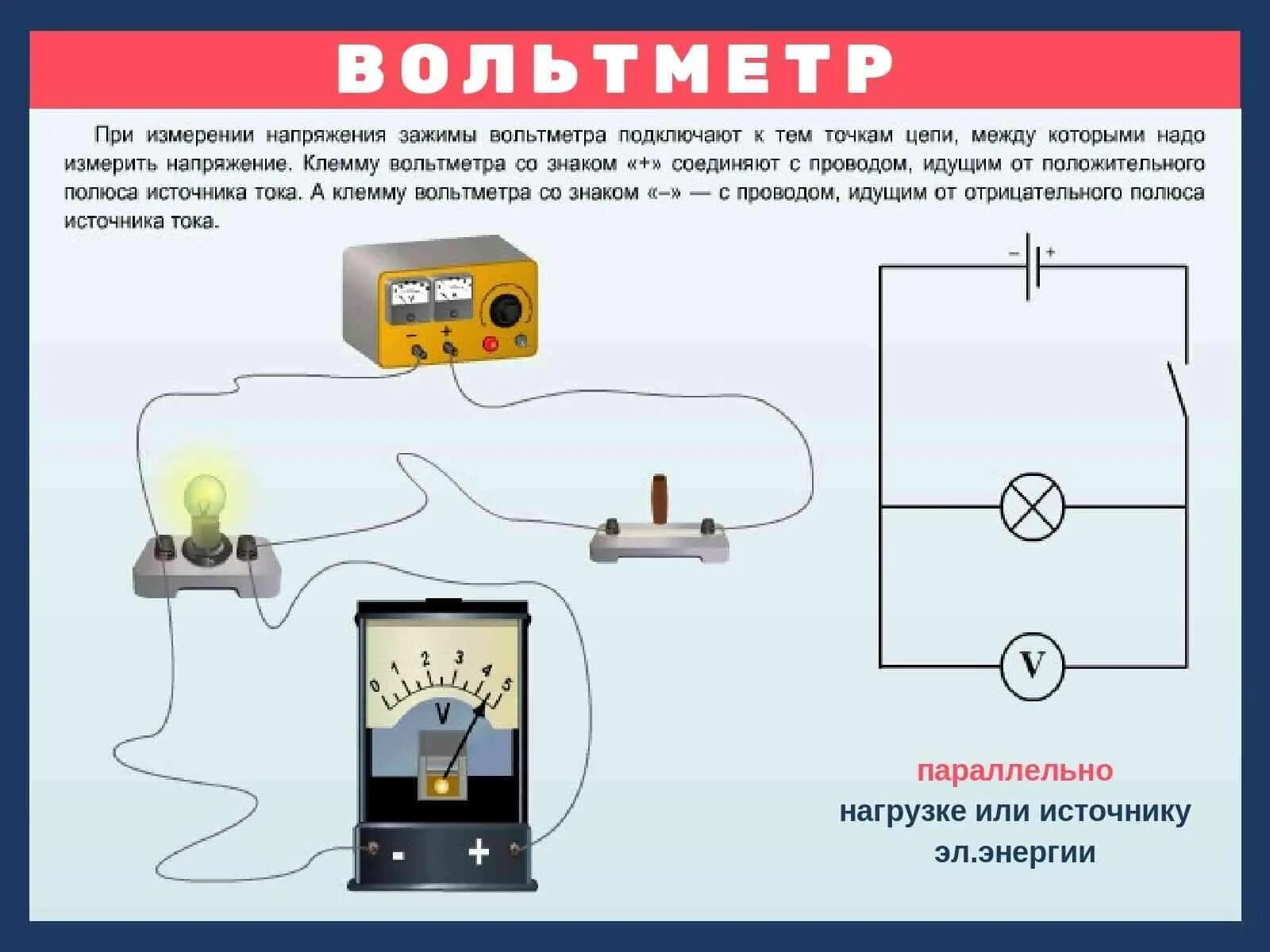 Схема включения амперметра для измерения постоянного напряжения. Соединение источник тока амперметр вольтметр. Амперметр прибор схема включения в электрическую сеть. Схема подключения прибора для измерения силы тока амперметр.