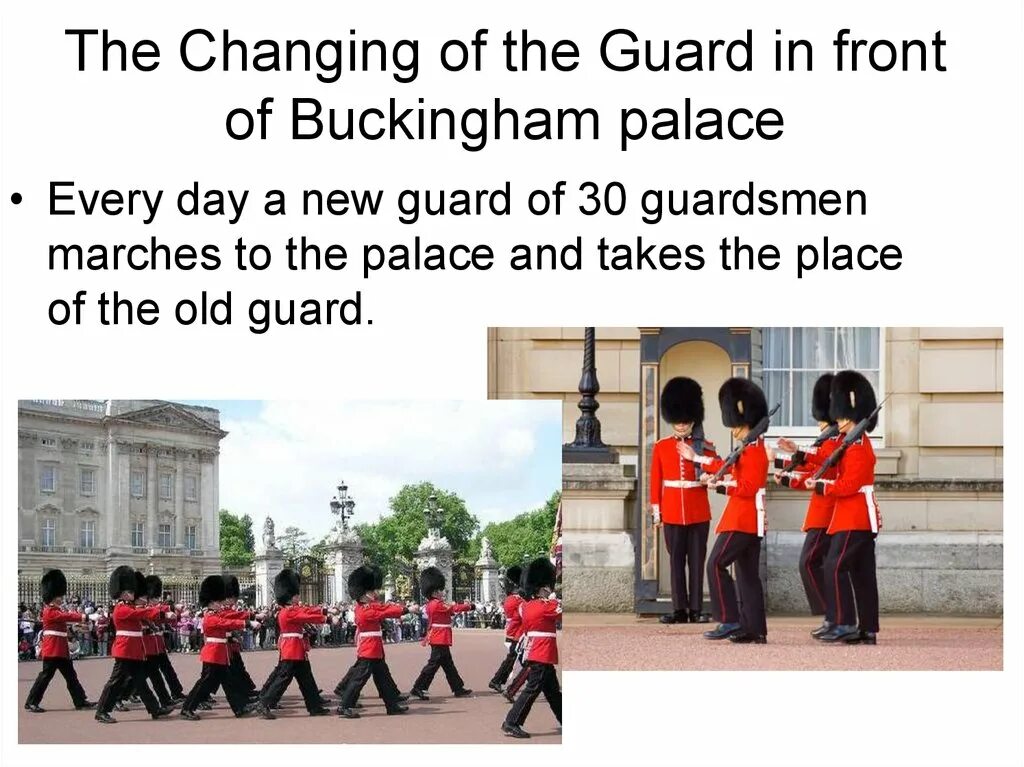 The changing of the guard takes place. Changing of the guard.