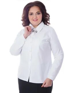 Офисные блузки больших размеров