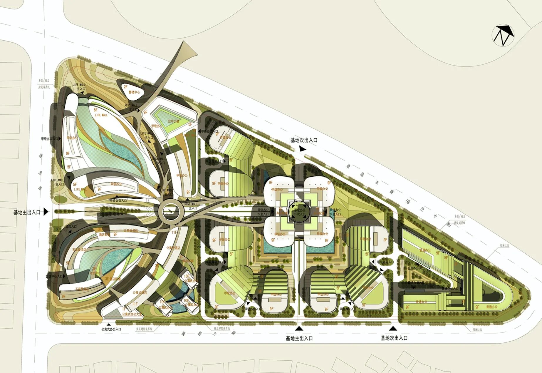 Central planning. Общественный центр района генплан. Генплан жилого квартала. Zaha Hadid Masterplan. Общественный центр города генплан.