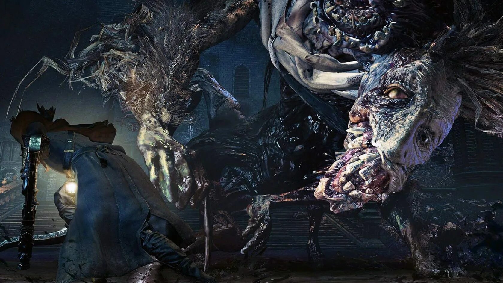 Чудовище кровоглот Bloodborne.