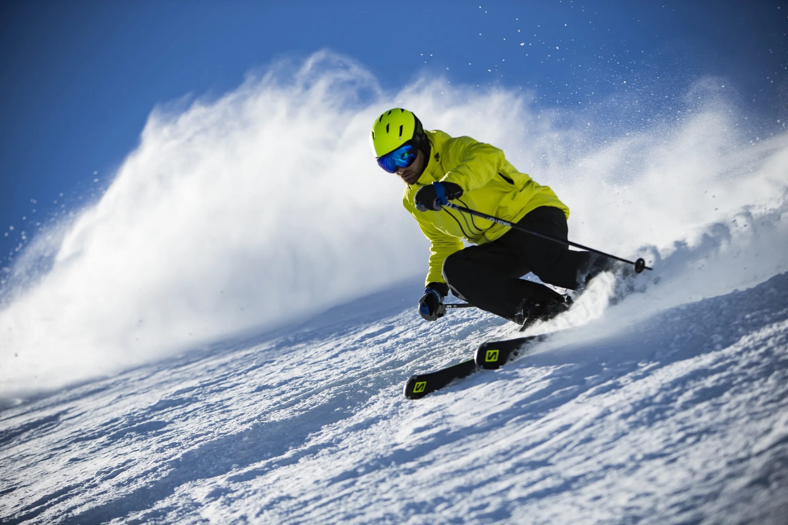 We like skiing. Skiing Pros. Ski Roam. Salomon Alpine Ski photo.