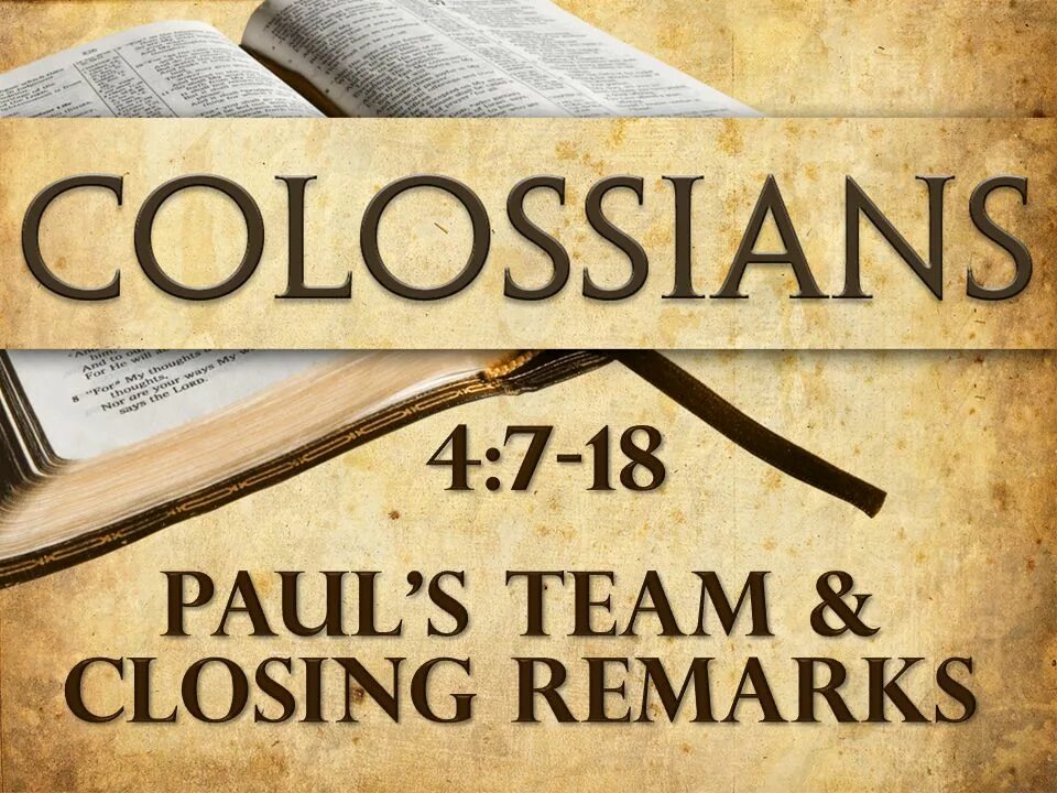 Close remark. Bible Colossians. Bible Colossians 2:3. Children's Sermon on Colossians 2:6-7.