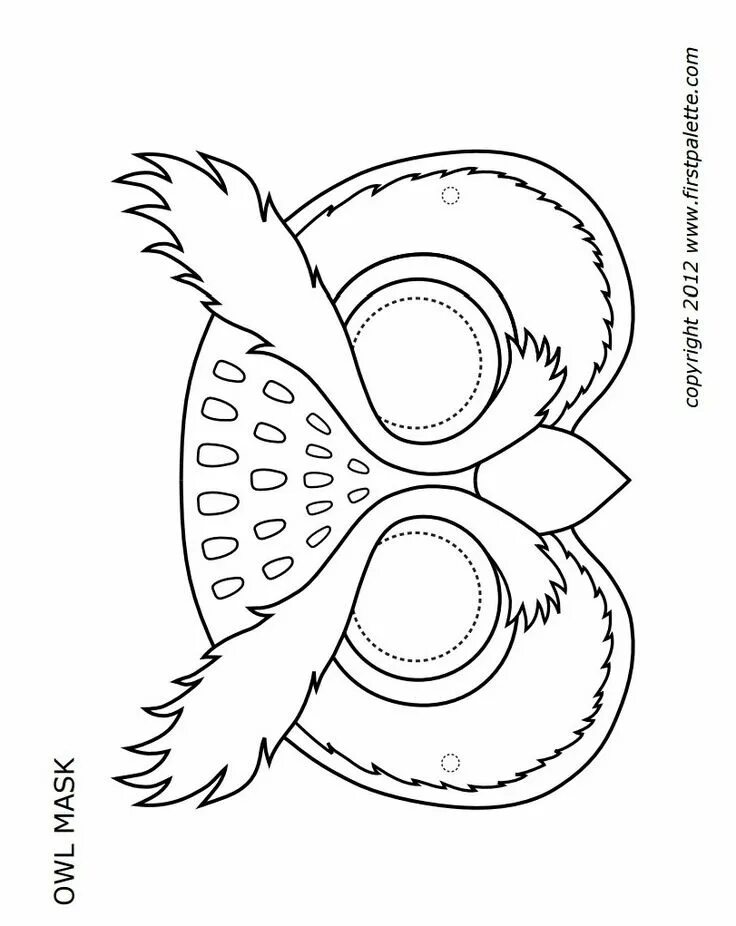 owl mask Owl mask, Owls drawing, Animal masks for kids