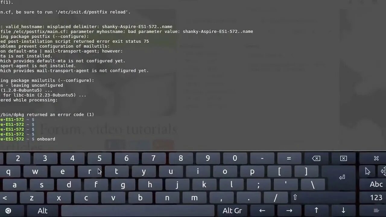 Post install script returned status 1