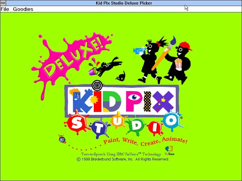 Kid pix s. Klasky csupo g major 1. Kidpix. E. Kid pix of undo guy sounds.