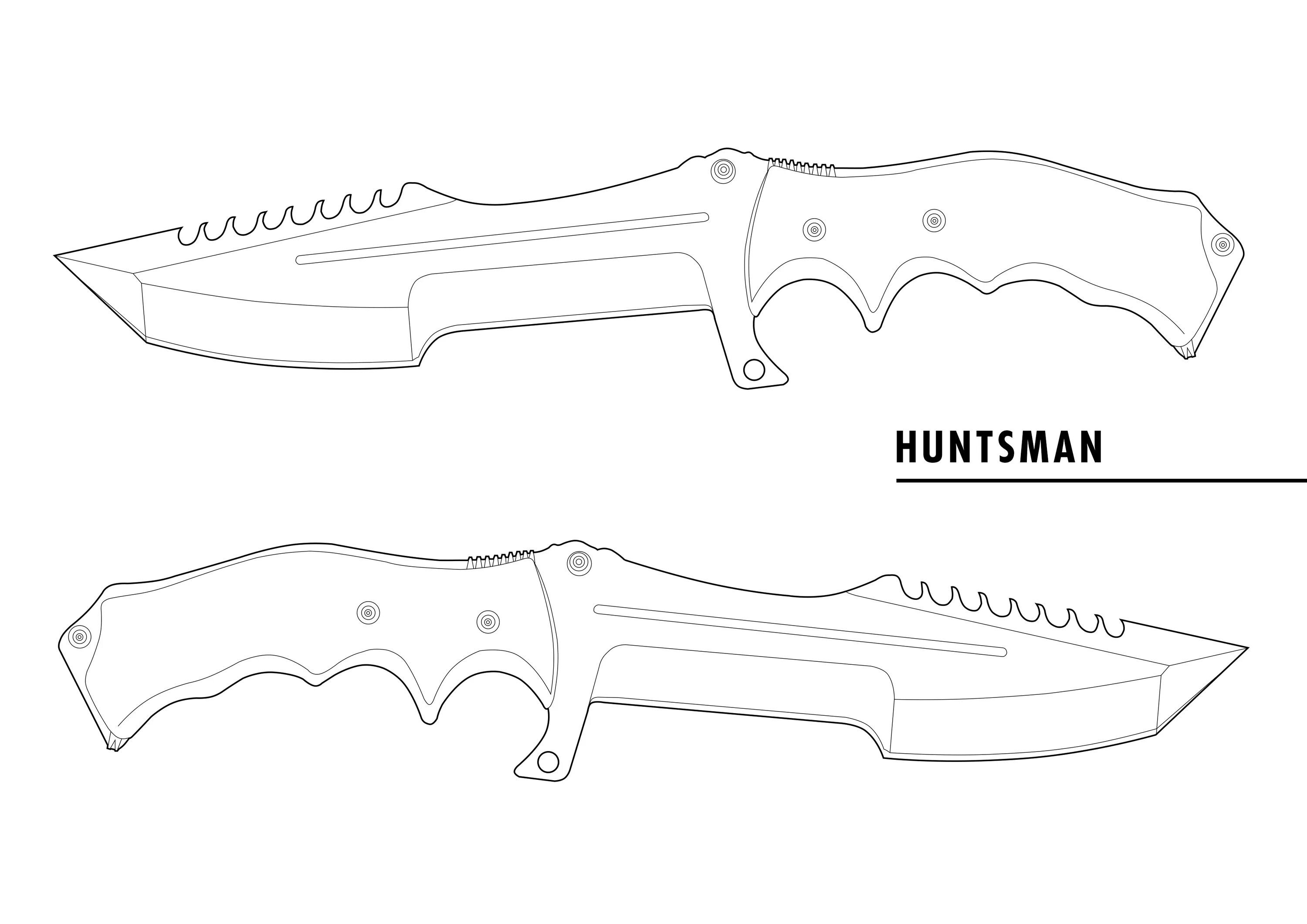 Шаблон ножа стинг из стандофф 2. Охотничий нож КС го чертеж. Huntsman нож КС го. Нож флип из стандофф 2 чертеж. Чертеж Боуи КС го.