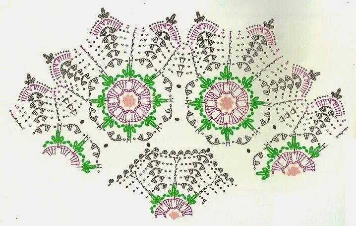 Очень красивая цветная салфетка, связанная крючком, не знаю зачем, но она мне ну