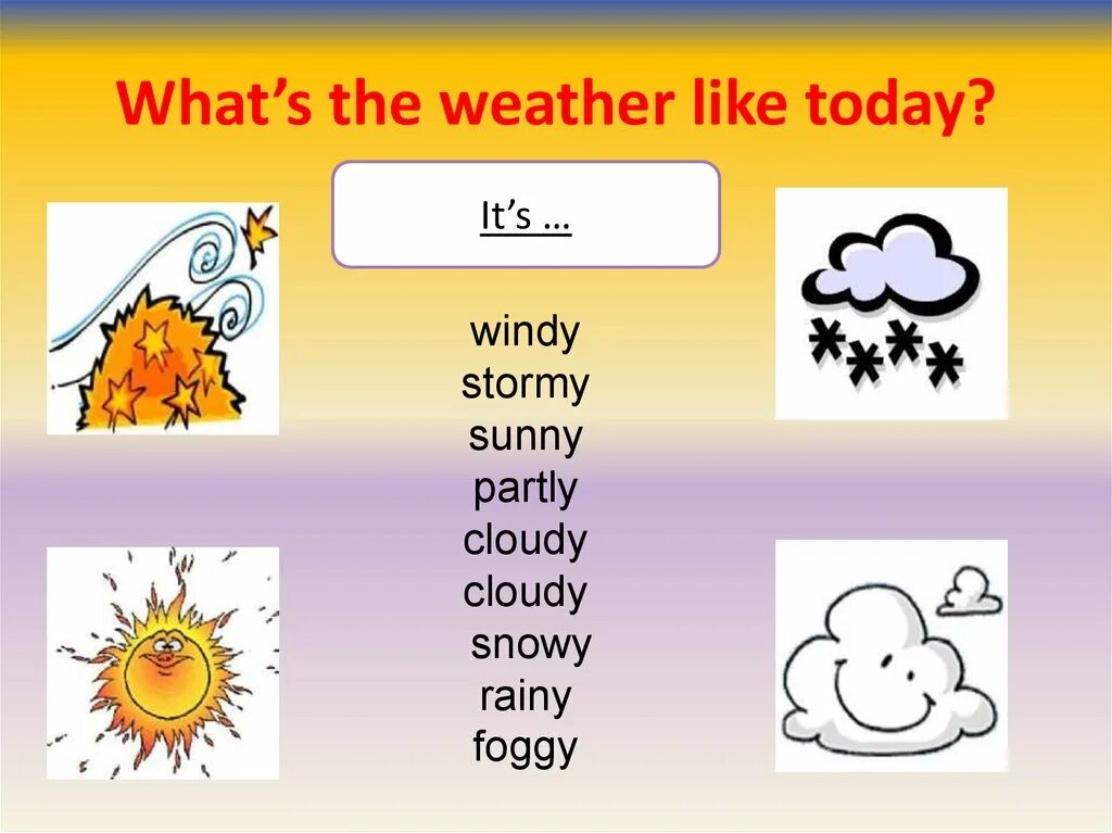 What's the weather like. What's the weather like today. Weather like today. What is the weather like today. Is it sunny today