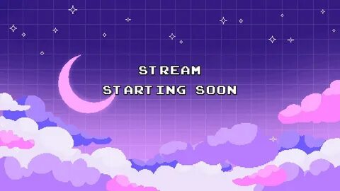Purple Starry sky Animated Twitch screens Stream starting Etsy 