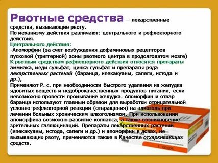 Что съесть чтобы вызвать рвоту