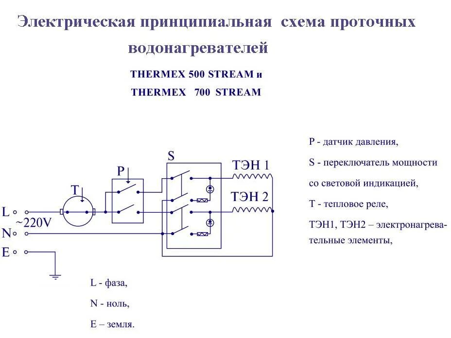 Подключение нагревательного элемента. Принципиальная электрическая схема проточного водонагревателя. Схема подключения бойлера Термекс 80. Эл схема подключения проточного водонагревателя. Электрическая схема проточного водонагревателя Thermex.