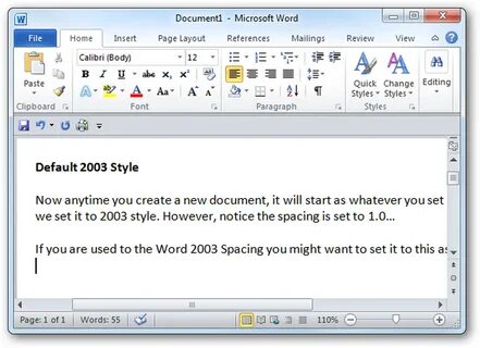 Стили word 2007